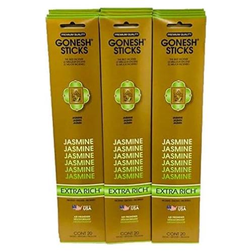 Varitas de Incienso Gonesh Aroma Jazmín 20 Unidades