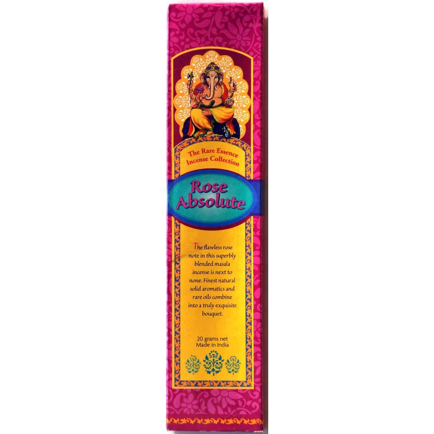 Incienso Rosa Absoluta 20g - Rare Essence - Hecho en India