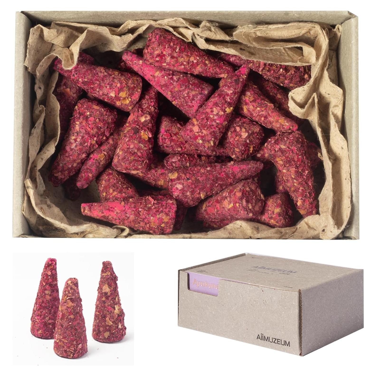 Conos de Incienso Natural Aiimuzeum 30 PCS - Rosa Silvestre
