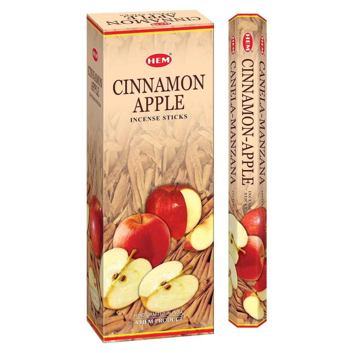 Varitas de Incienso HEM Manzana con Canela 120 Unidades 23 cm
