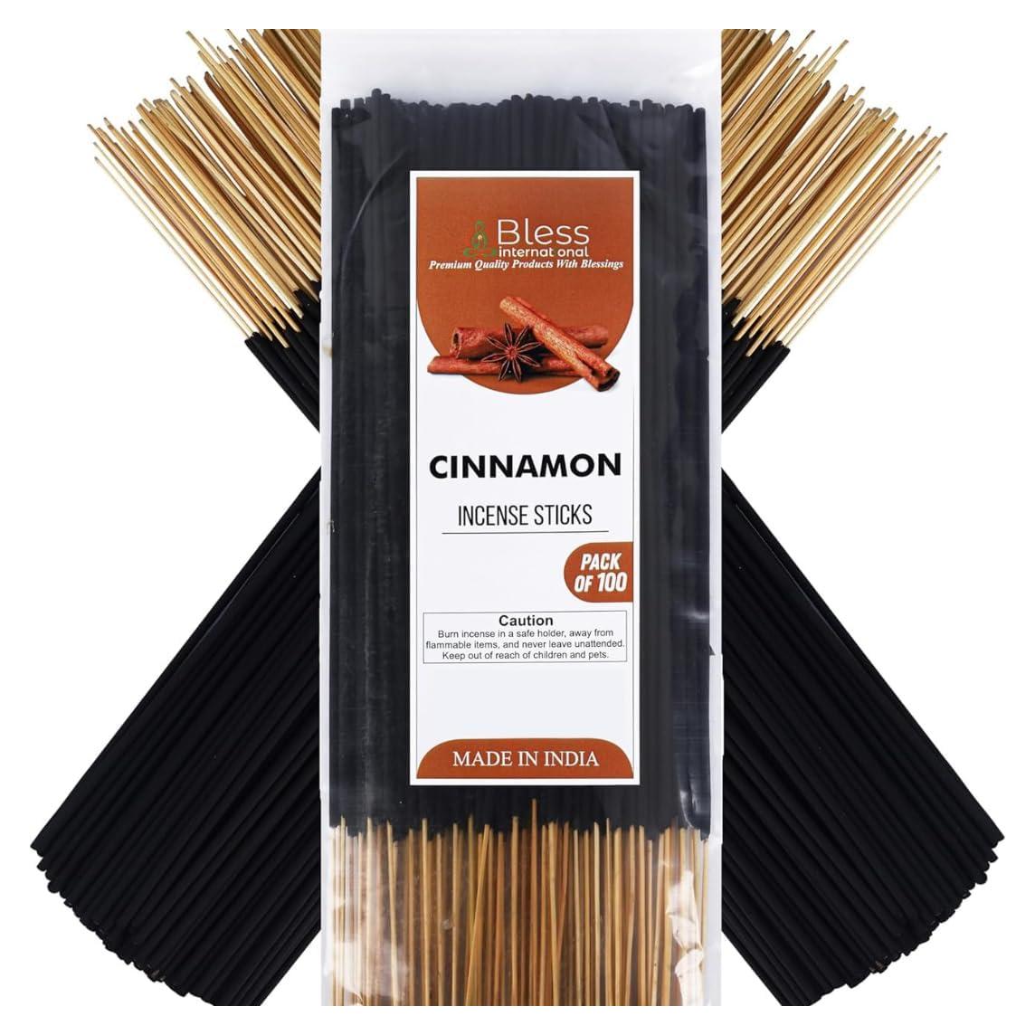 Incienso Natural Canela Bless International 100 Bastones 250g