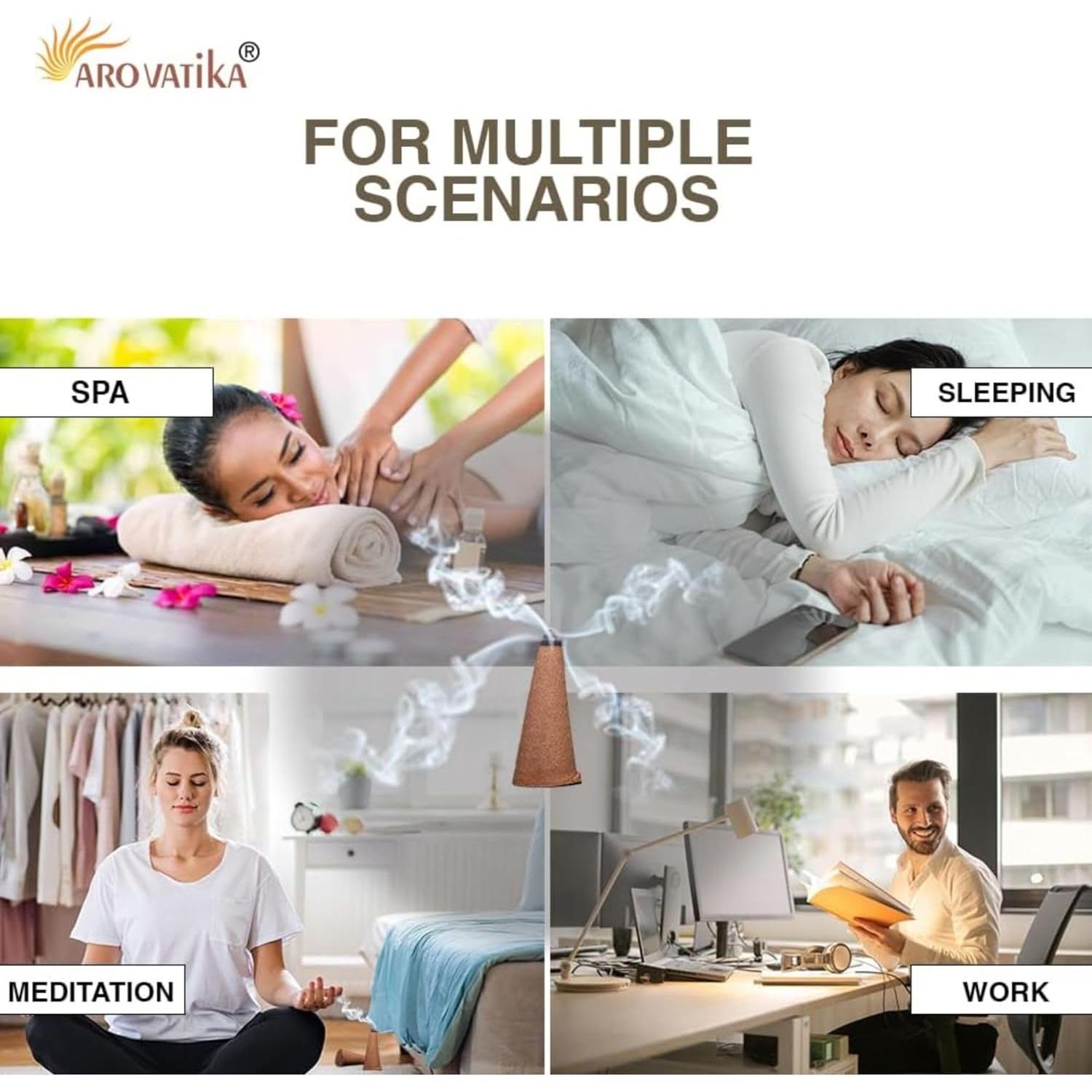 Conos de Incienso ARO VATIKA Palo Santo Védico 120 Unidades