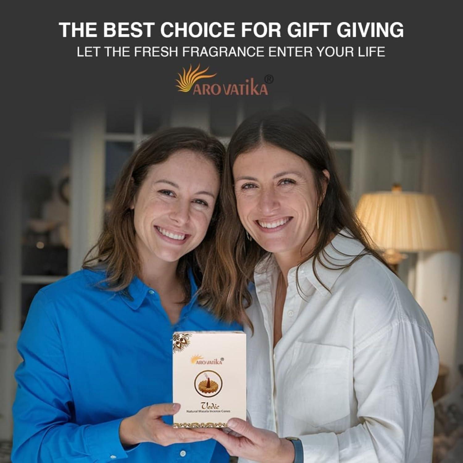 Conos de Incienso ARO VATIKA Palo Santo Védico 120 Unidades