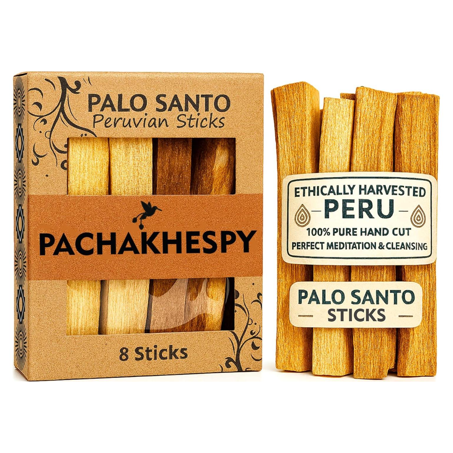 Varitas de Palosanto Premium PACHAKHESPY - 8 Unidades 100% Natural