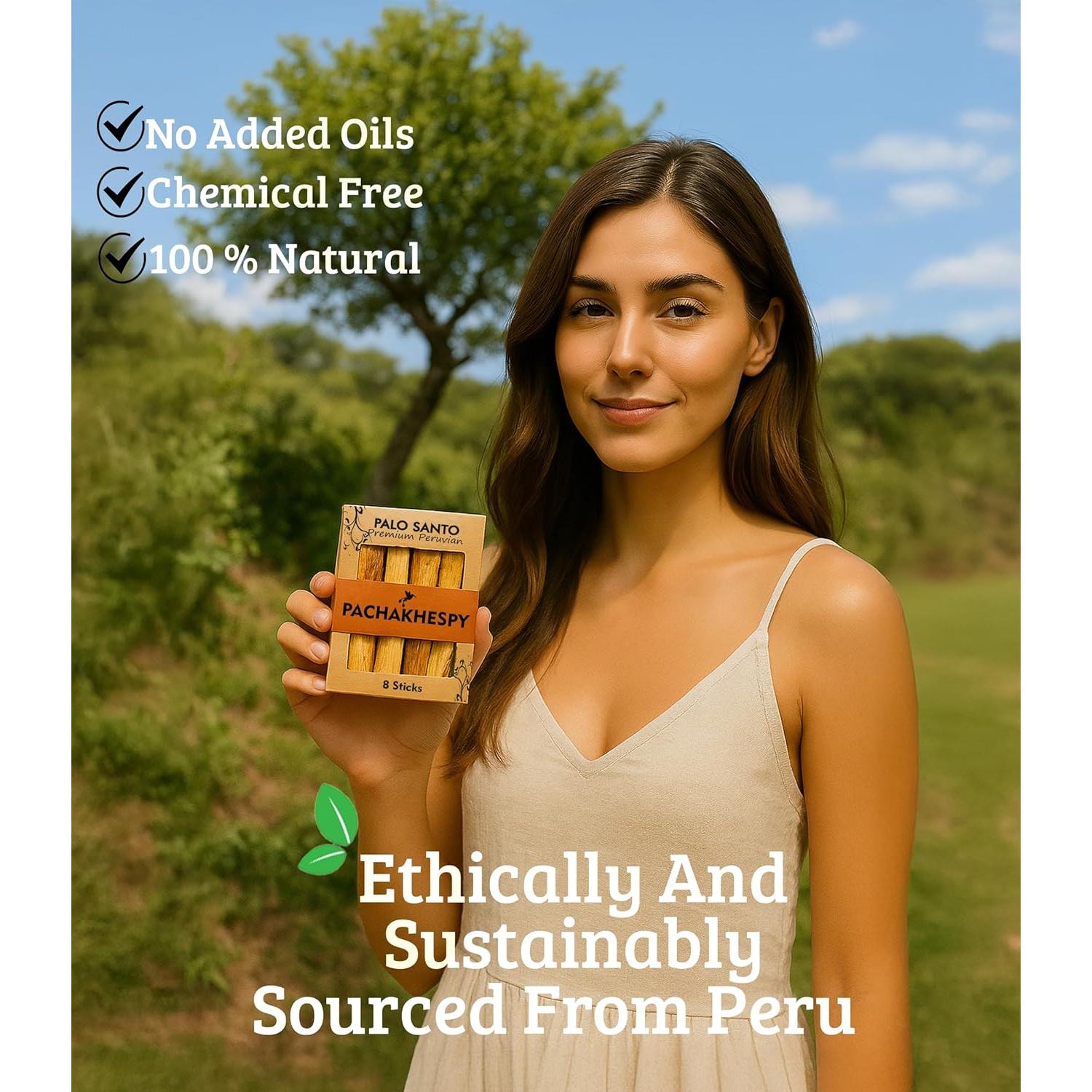 Varitas de Palosanto Premium PACHAKHESPY - 8 Unidades 100% Natural