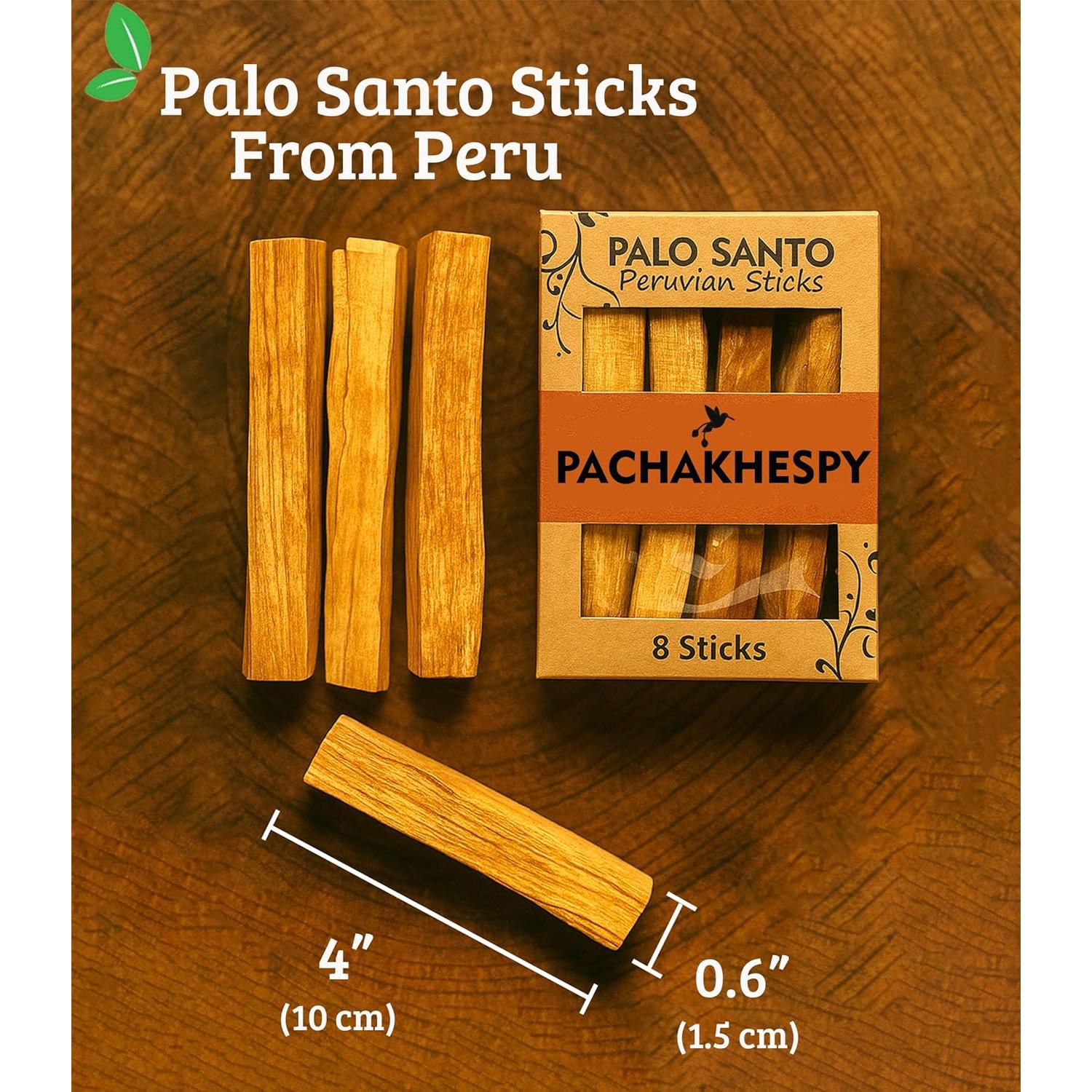 Varitas de Palosanto Premium PACHAKHESPY - 8 Unidades 100% Natural