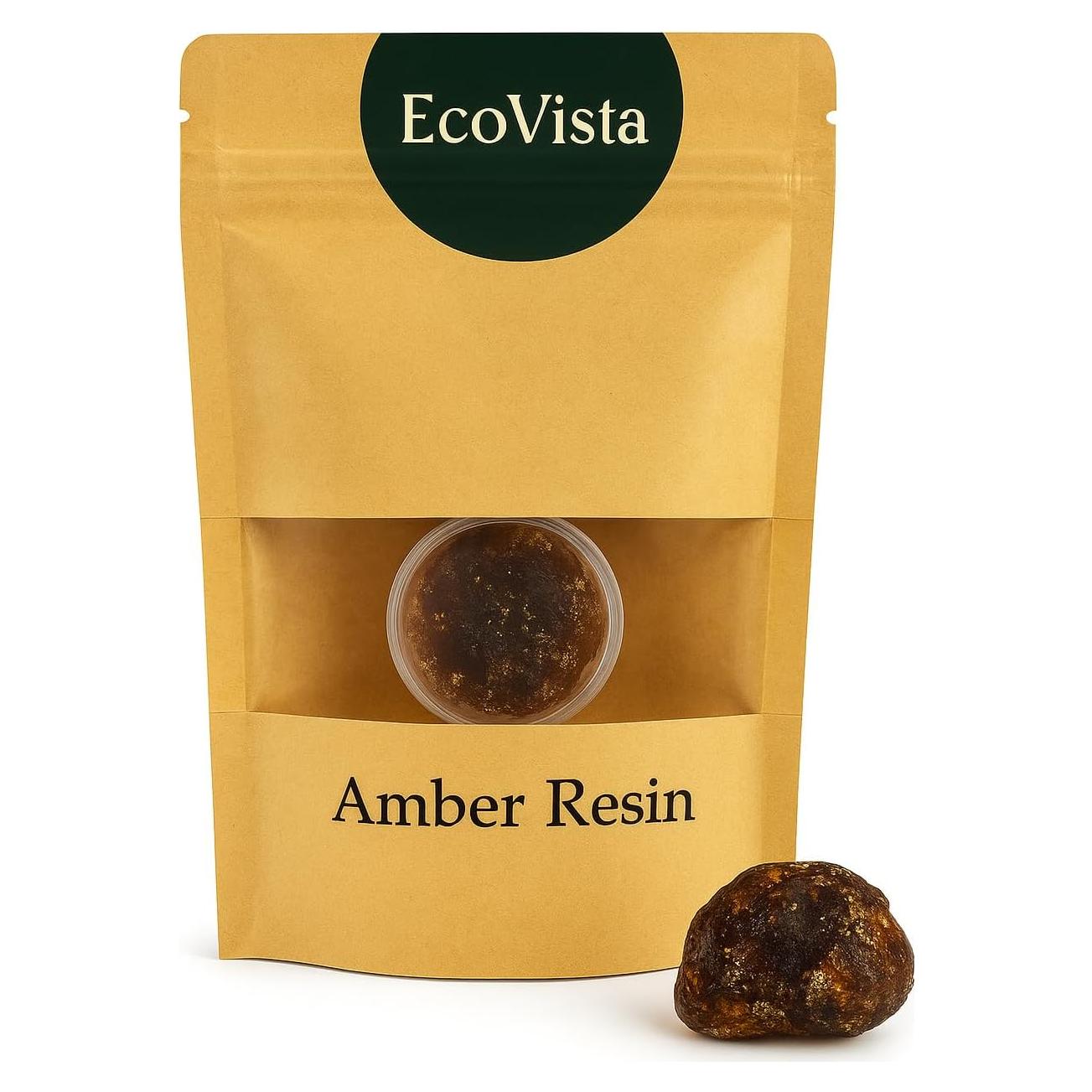 Resina Ámbar Aromática EcoVista 10g - Incienso Natural para Meditación