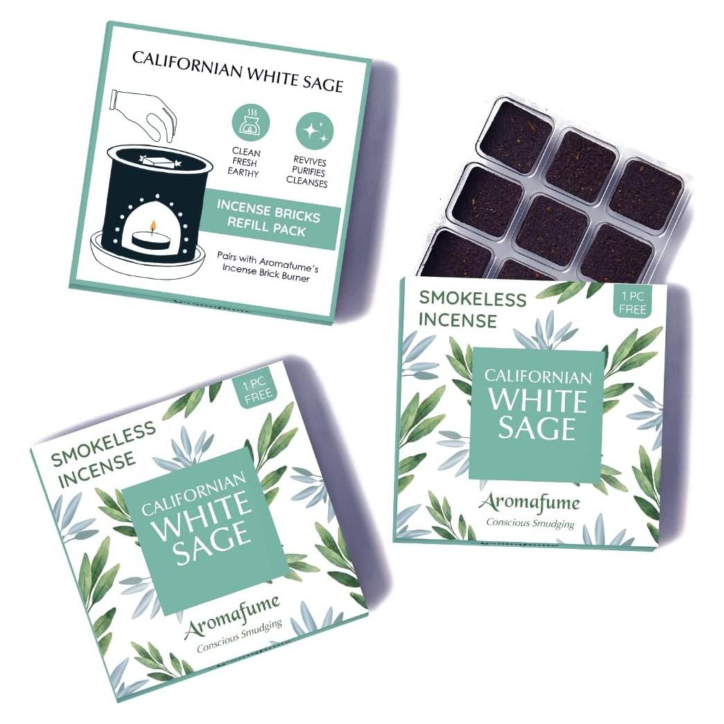 Bloques de Incienso Aromafume Salvia Blanca 27 Unidades