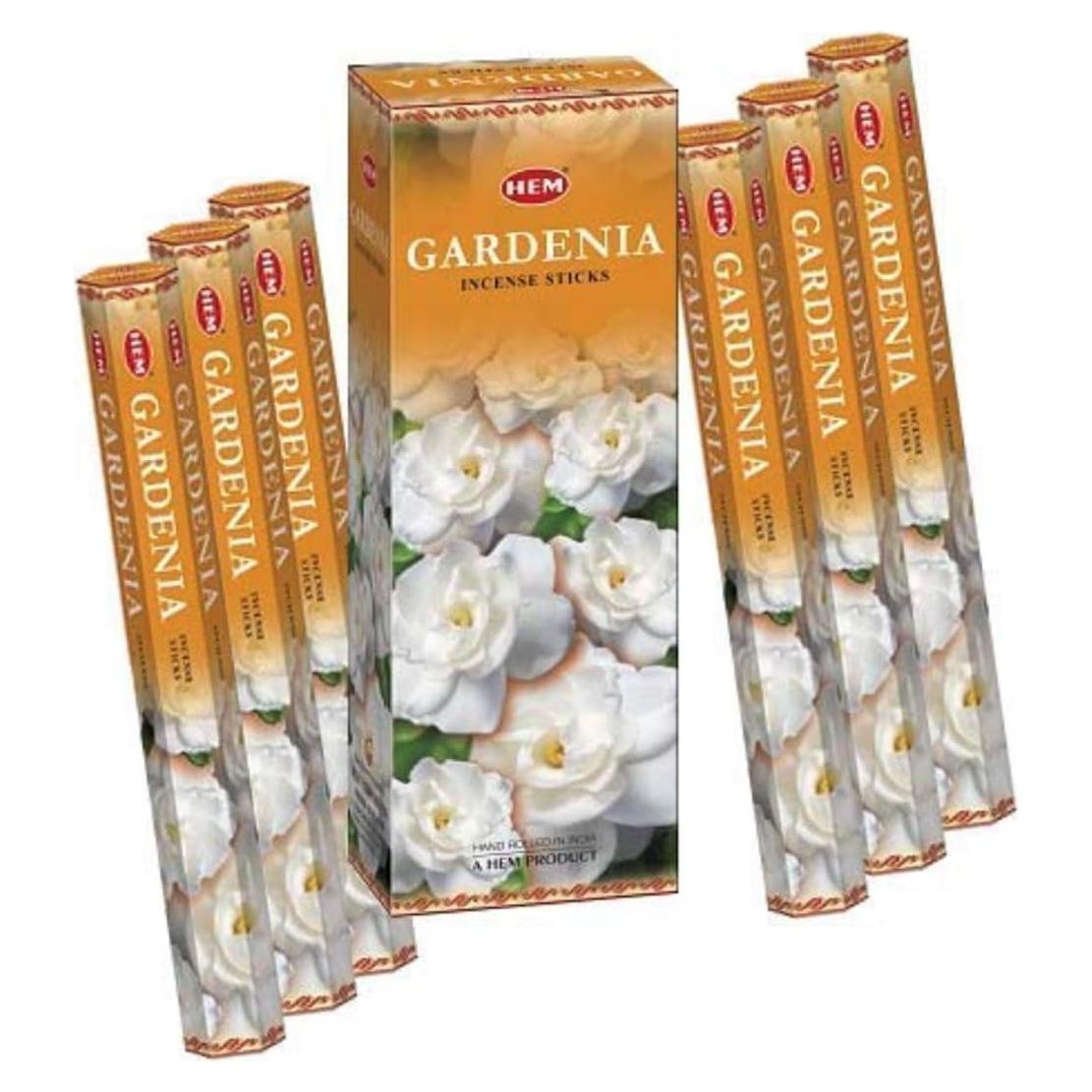 Incienso Gardenia HEM 120 Varitas 280g Aromaterapia