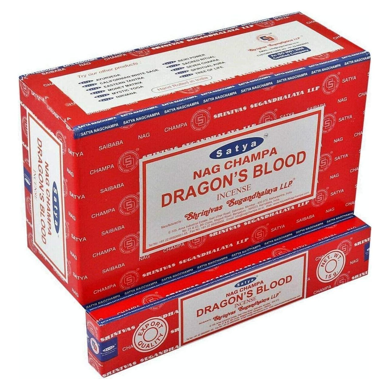 Varitas de Incienso Satya Sangre de Dragón 15g - Relajación