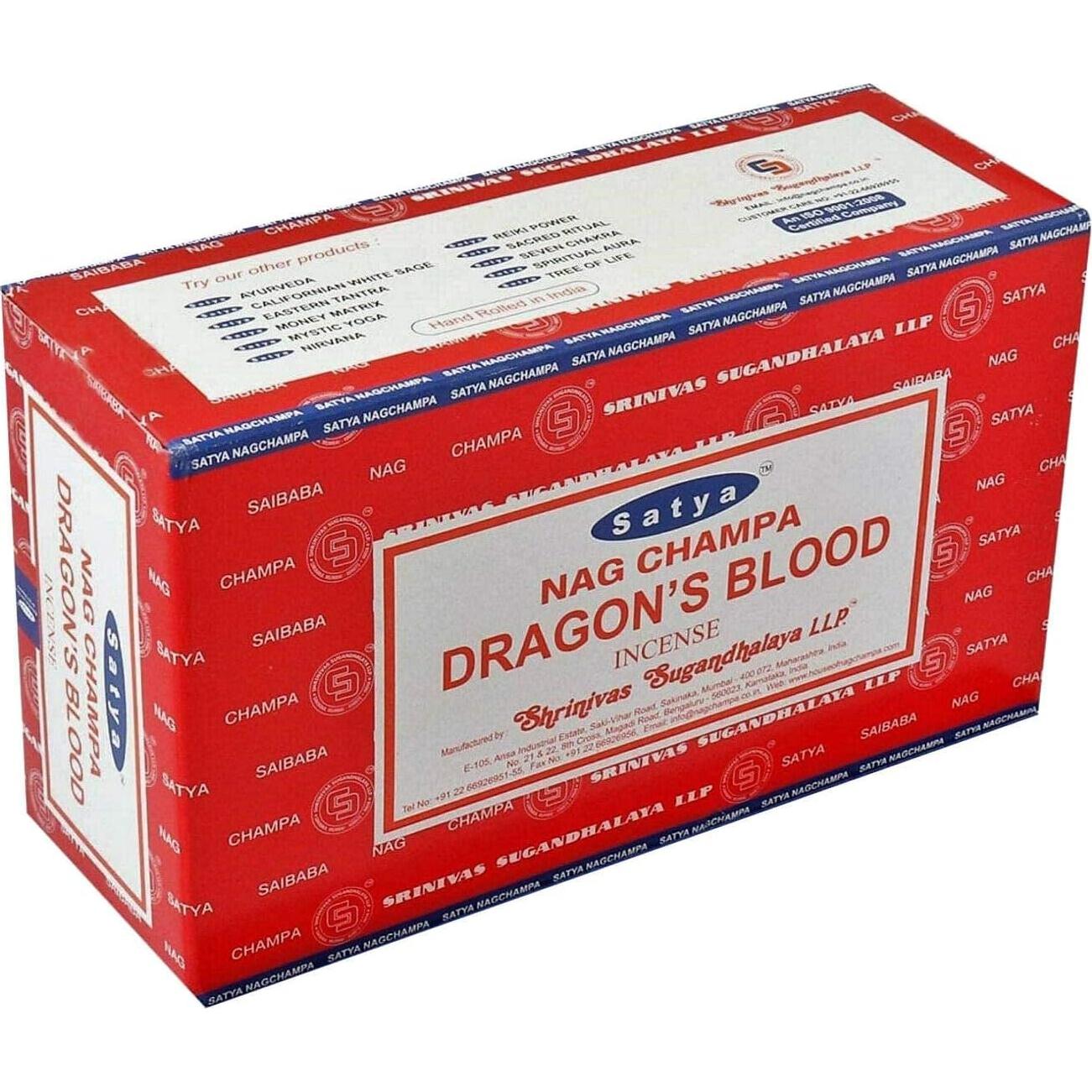 Varitas de Incienso Satya Sangre de Dragón 15g - Relajación