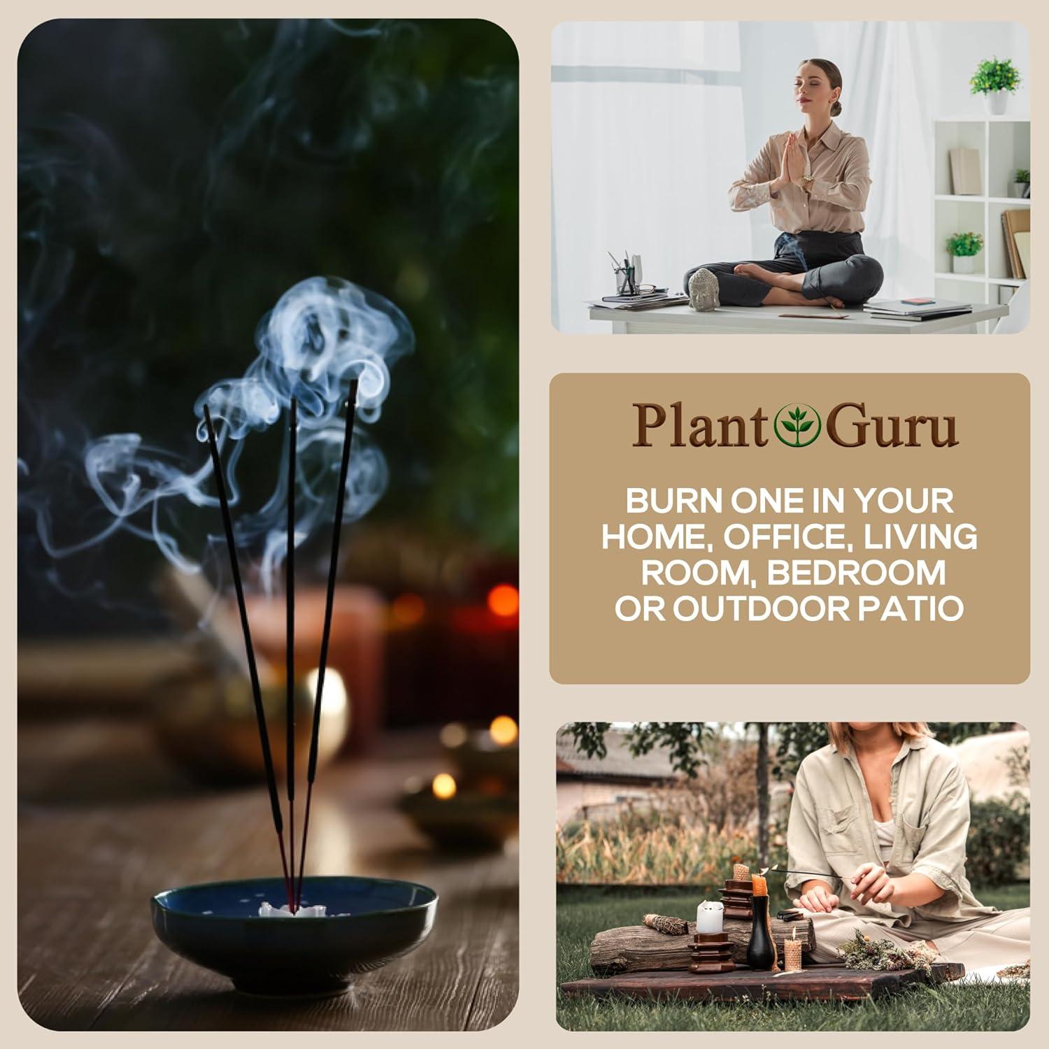 Incienso de Menta Plant Guru - 100 Varitas de 27.94 cm