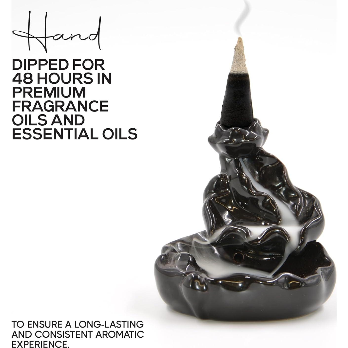 Conos de Incienso de Menta Plant Guru - 60 Unidades 5.08 cm