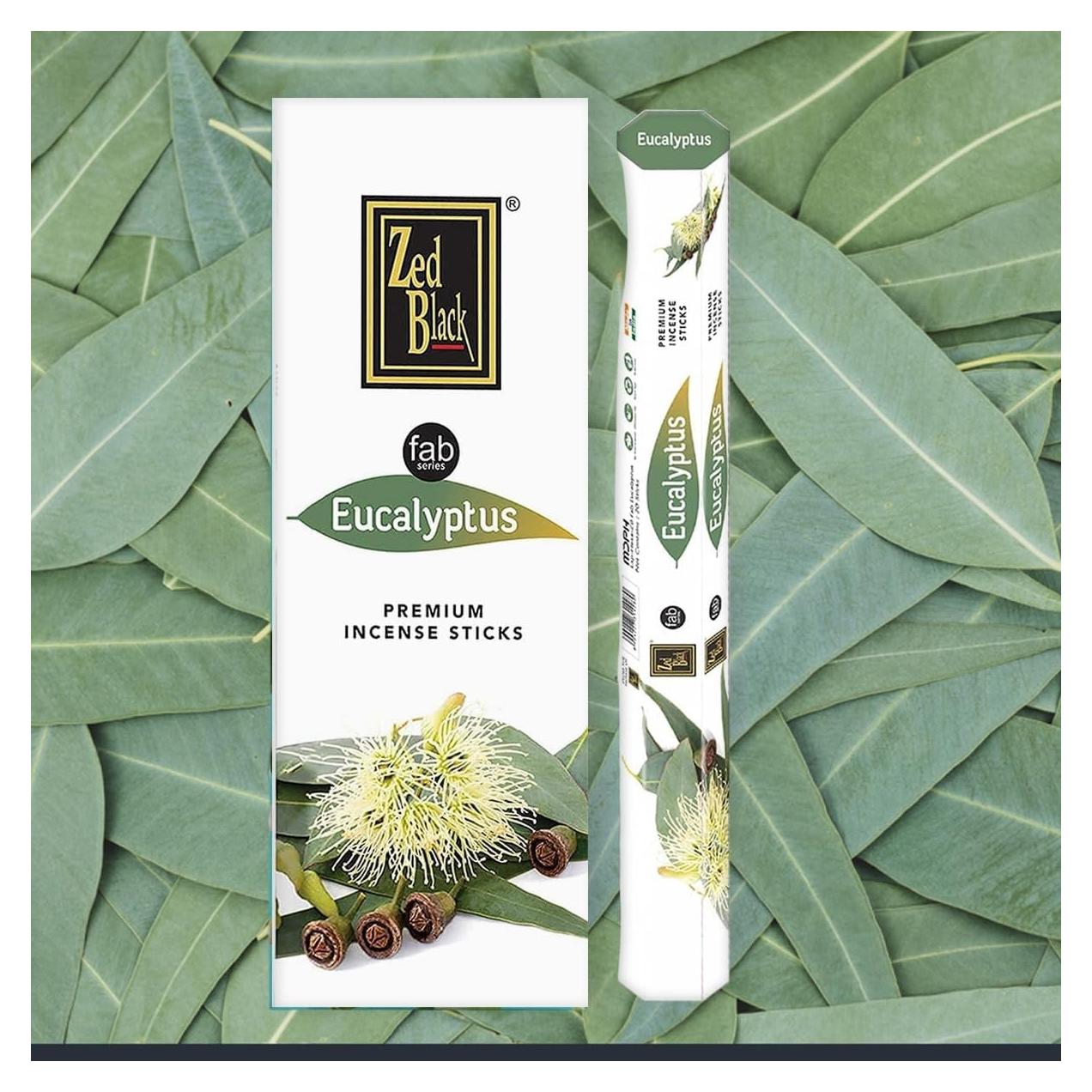 Incienso Eucalipto ZED BLACK - 120 varitas aromáticas