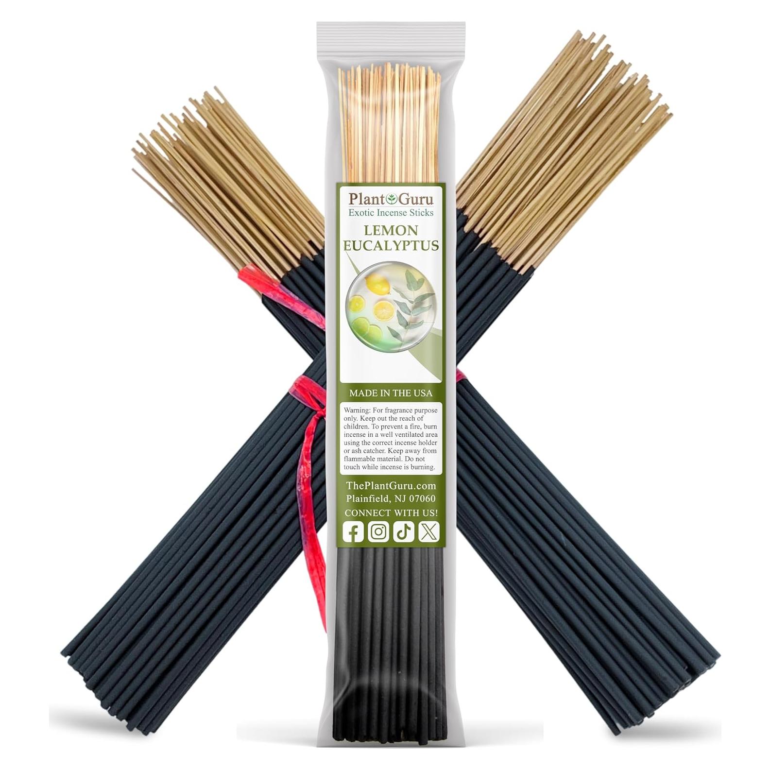 Incienso Natural Eucalipto Limón Plant Guru 28 cm - 50 Varitas