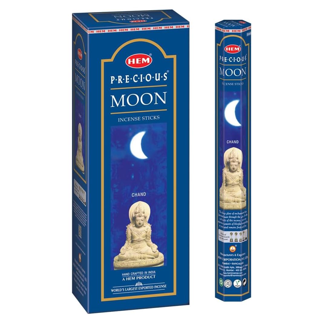 Incienso HEM de la Luna - 6 Paquetes de 120 Varitas - 301g