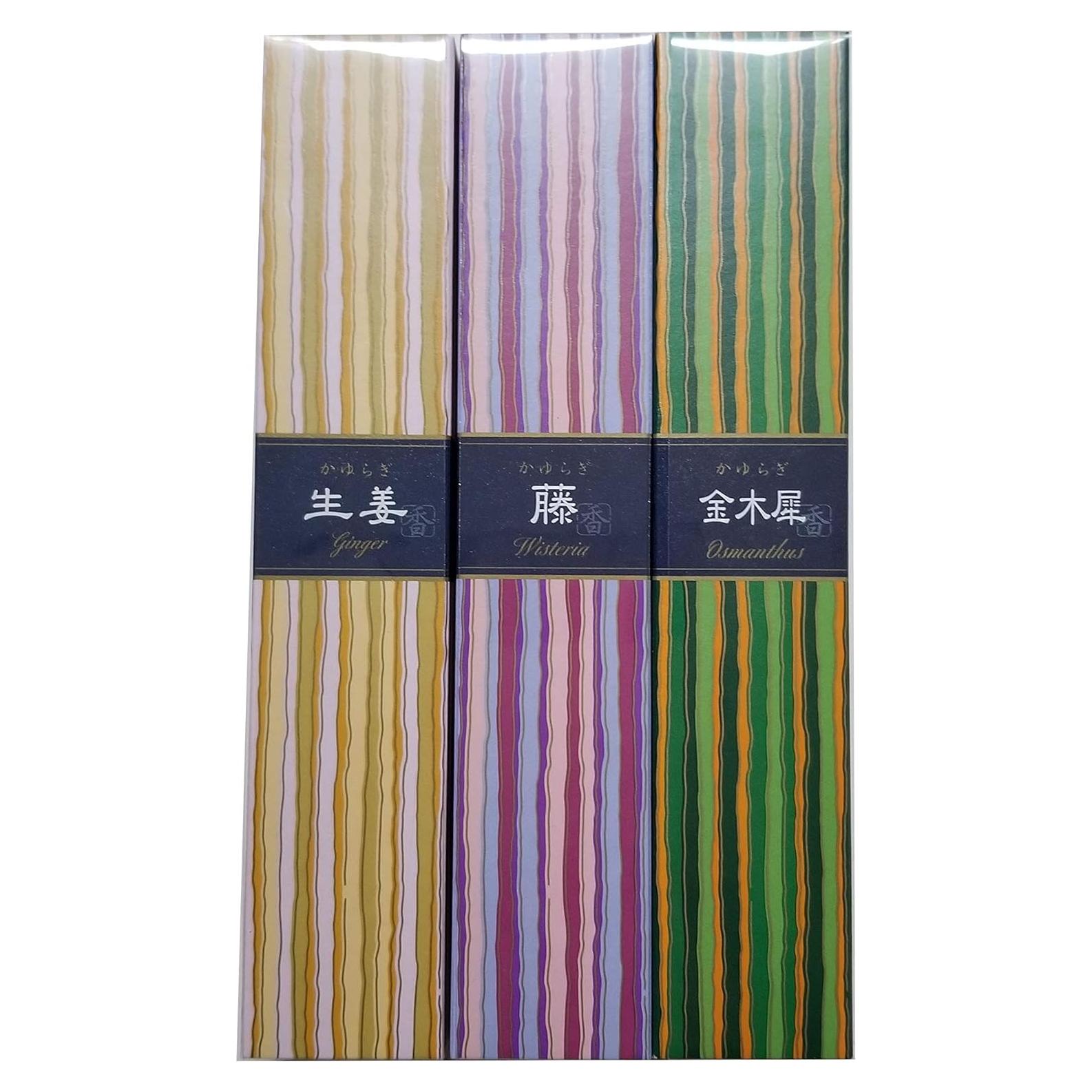 Set de Incienso Nippon Kodo Kayuragi 3 Fragancias 120 Varitas