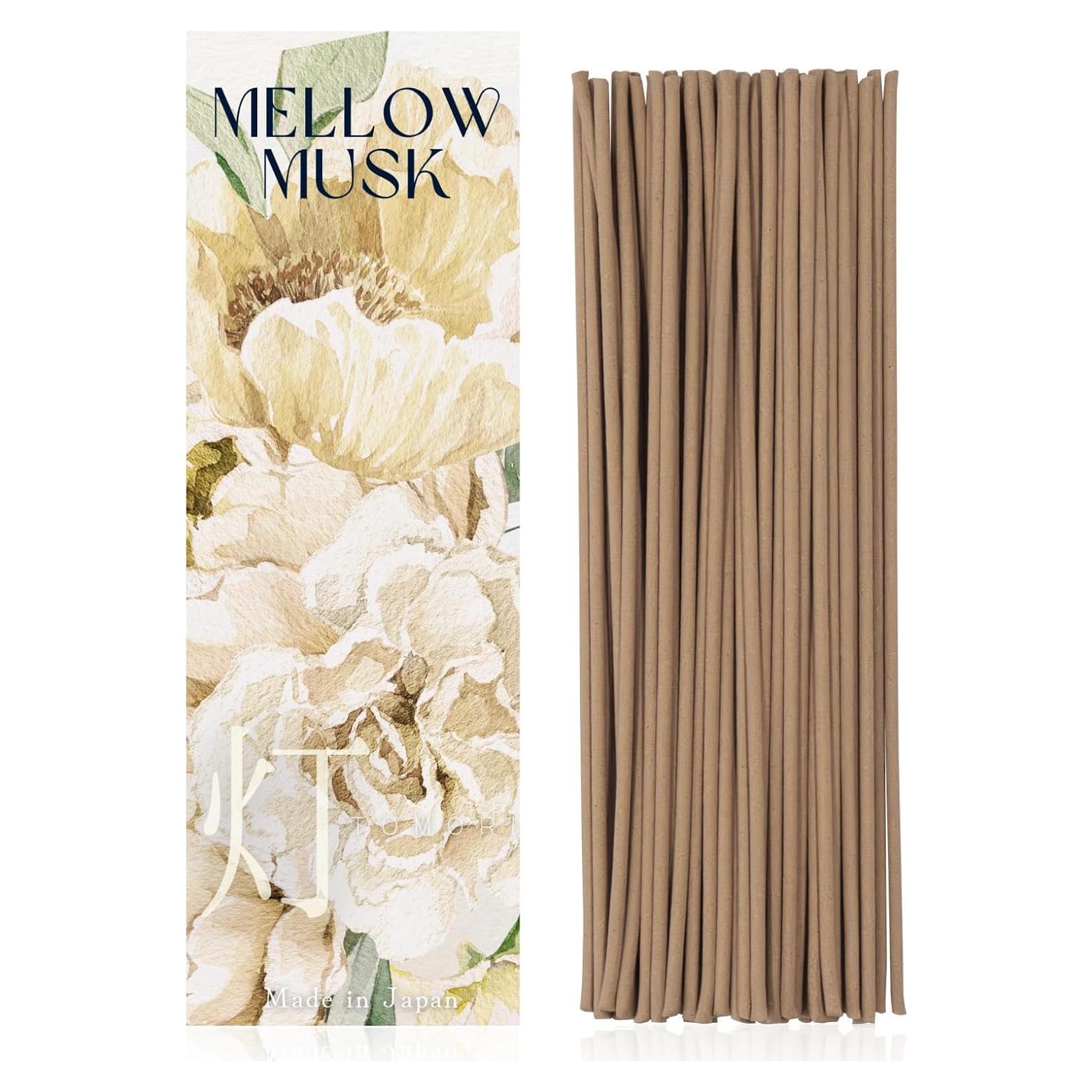 Incienso Japonés de Lujo 60 Varitas Musculo Blanco Bergamota