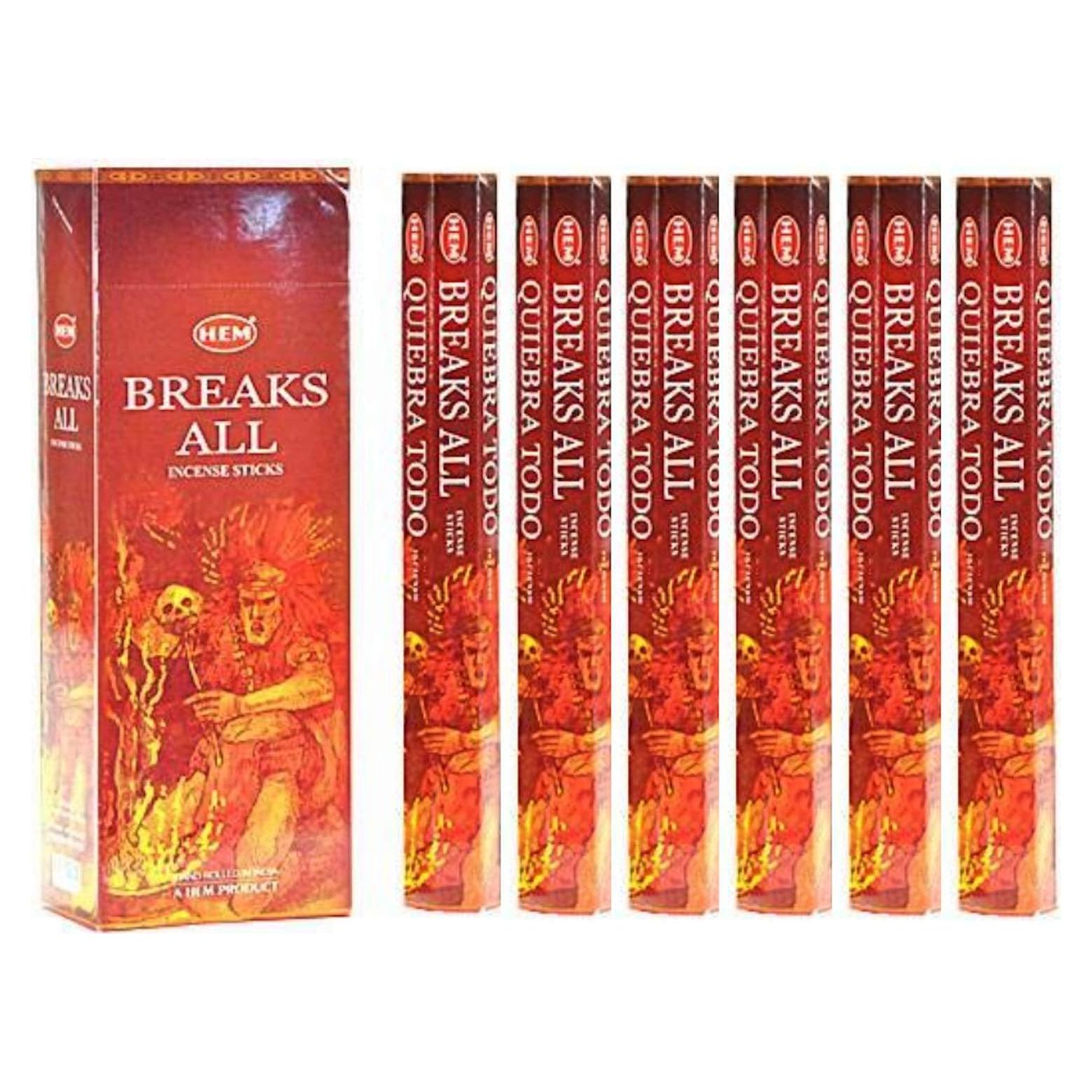 Incienso HEM Rompe Todos - 120 Varitas de 50.8 cm