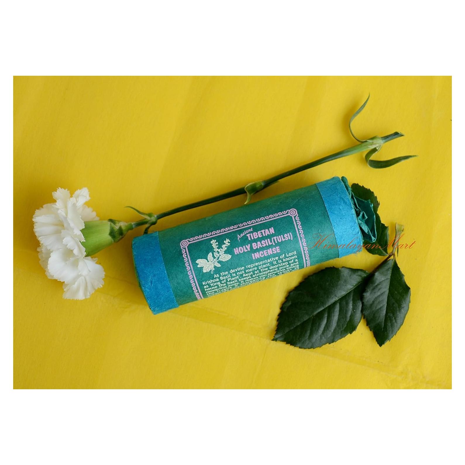 Incienso Sagrado de Albahaca Tulsi - Hecho a Mano en Nepal
