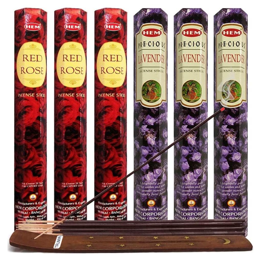 Palitos de Incienso TRUMIRI Lavanda y Rosa 120 Unidades