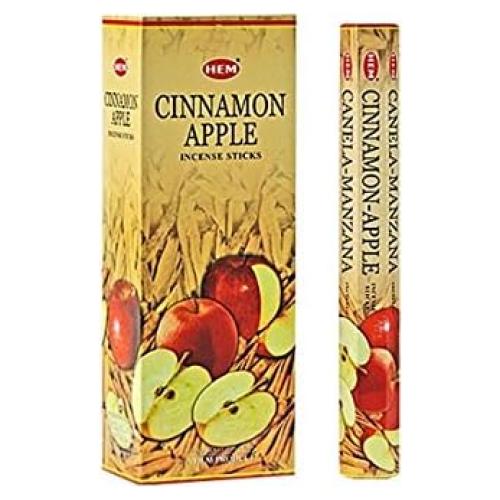 Incienso HEM Manzana Canela - 40 Varillas Aromáticas