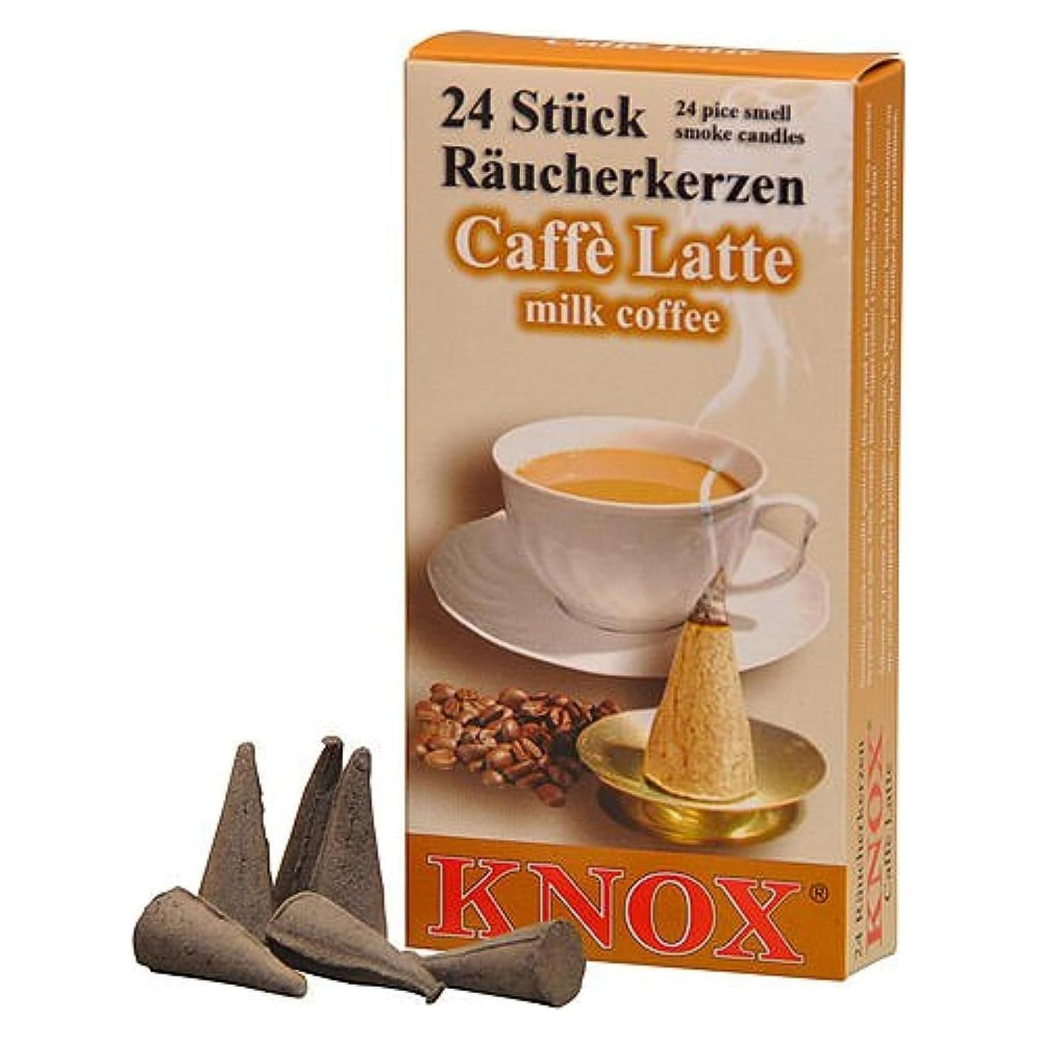 Conos de Incienso Aromatizados Caffe Latte Knox - 24 Piezas