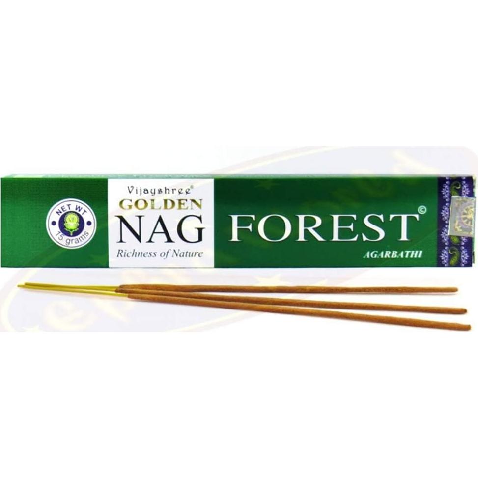 Incienso Golden Nag Forest Vijayshree - 4 Paquetes 15g