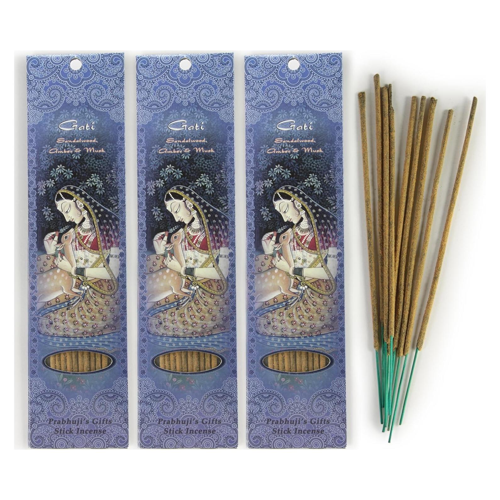 Varitas de Incienso Hechas a Mano Regalos de Prabhuji - Sándalo