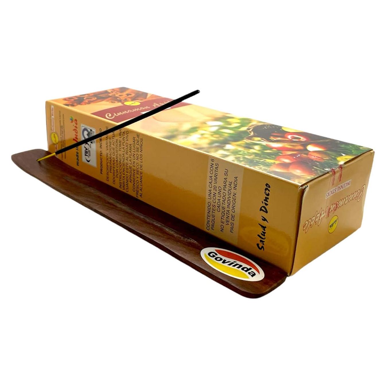 Incienso de Manzana Canela SreeVani + Soporte Govinda