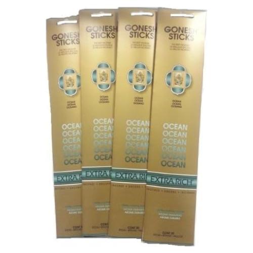 Incienso Gonesh Océano - Lote 4 paquetes de 80 varitas