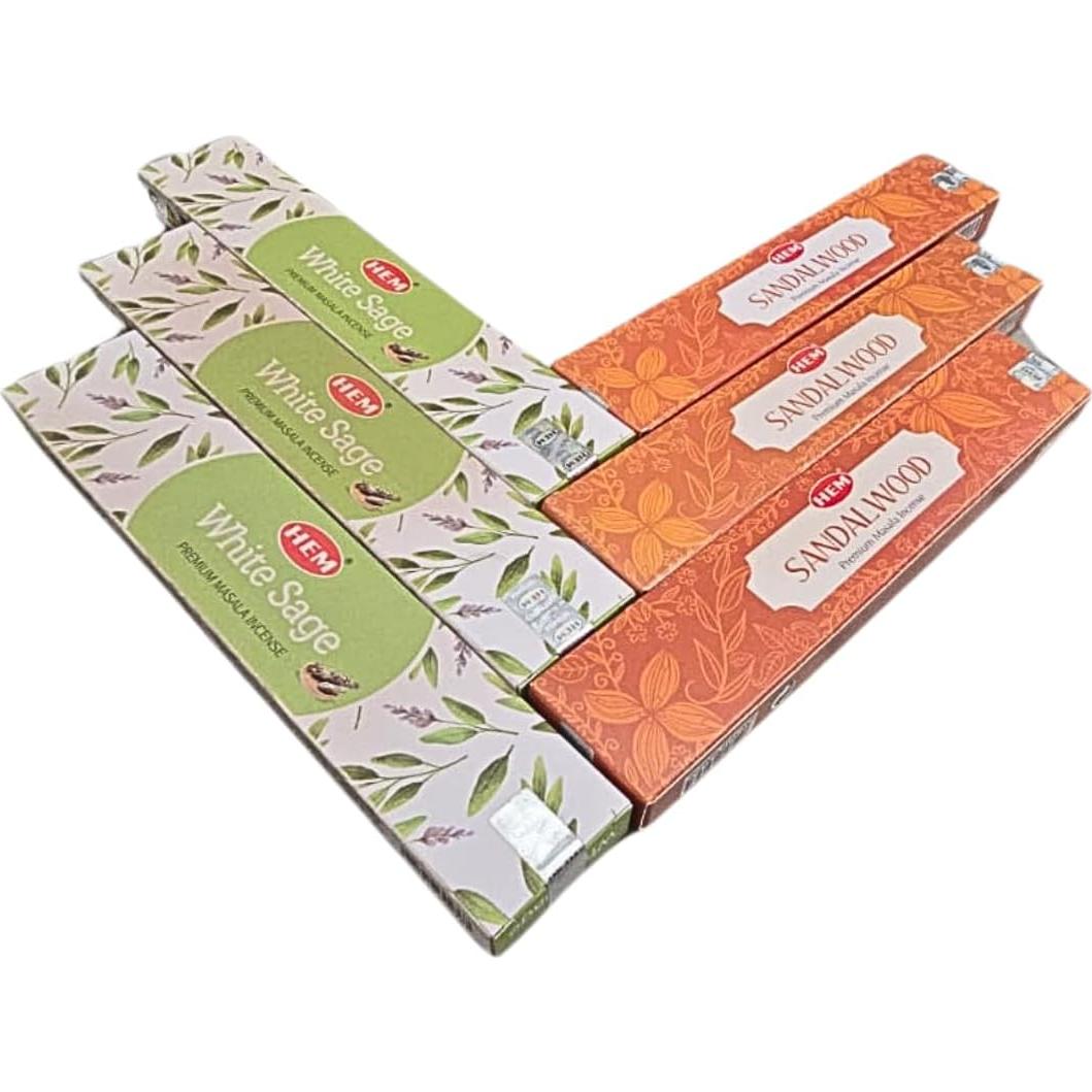 Paquete de Incienso HEM Masala con Soporte ANKCIENSE - 3 Fragancias
