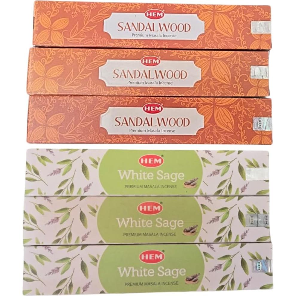 Paquete de Incienso HEM Masala con Soporte ANKCIENSE - 3 Fragancias