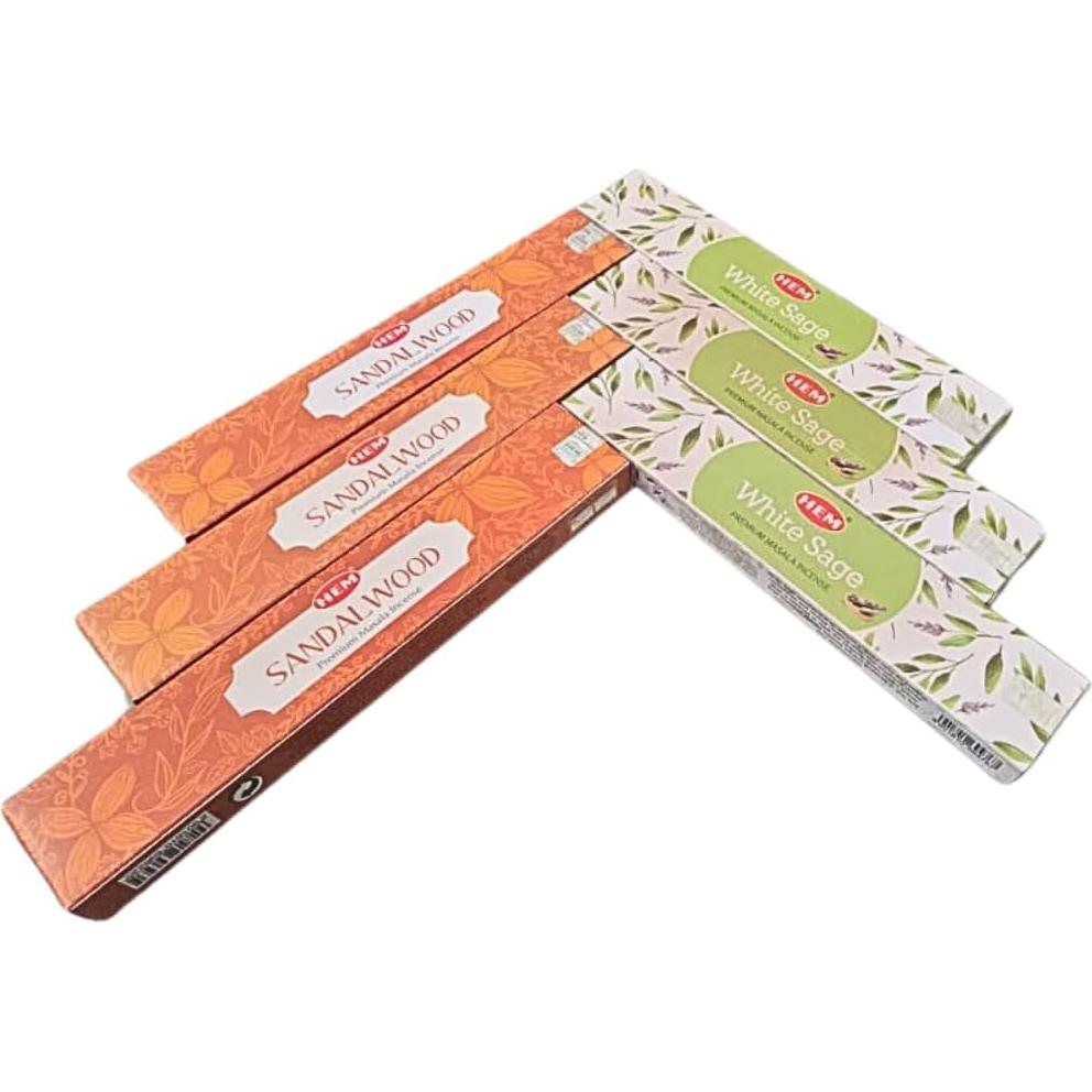 Paquete de Incienso HEM Masala con Soporte ANKCIENSE - 3 Fragancias