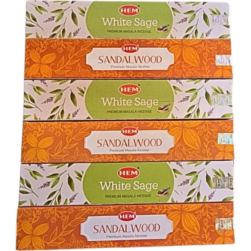 Paquete de Incienso HEM Masala con Soporte ANKCIENSE - 3 Fragancias