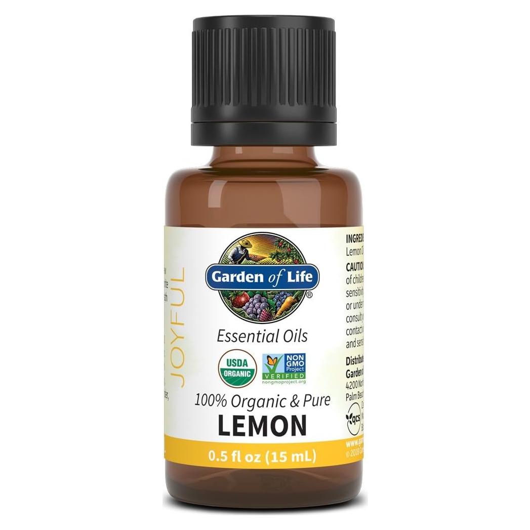 Aceite Esencial de Limón 15 mL Jardín de la Vida 100% Orgánico