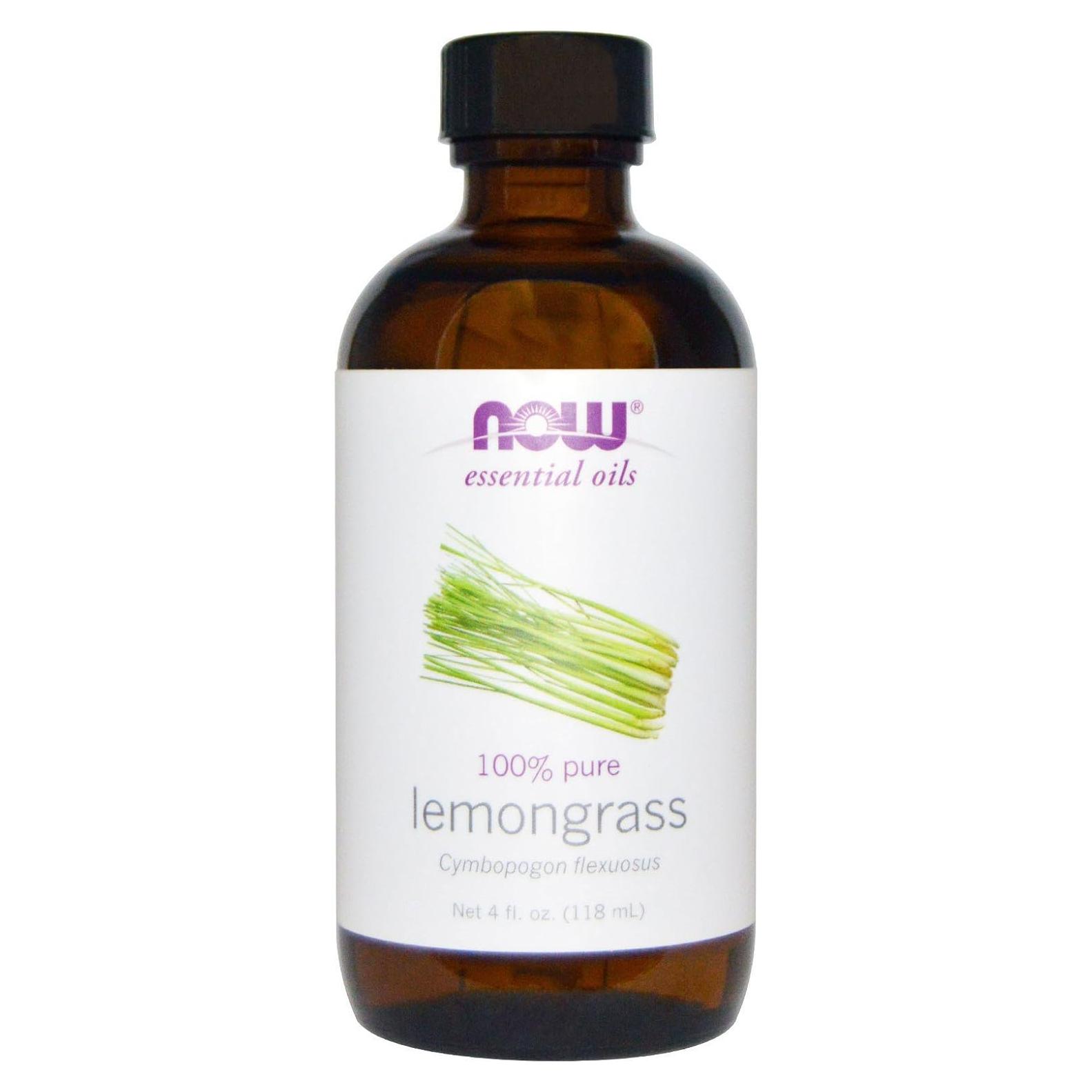 Aceite Esencial de Hierba de Limón 100% Puro NOW Foods 188 mL