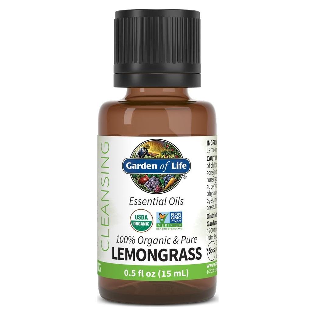 Aceite Esencial Jardín de la Vida 15 mL Hierba de Limón Orgánico