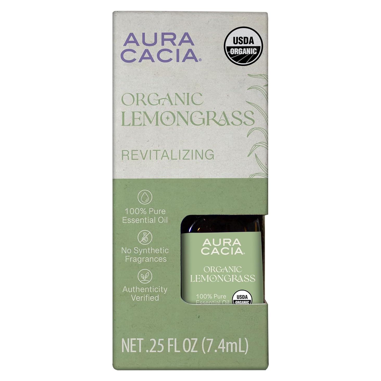 Aceite Esencial de Hierba Limón Orgánico Aura Cacia 7.09 ml