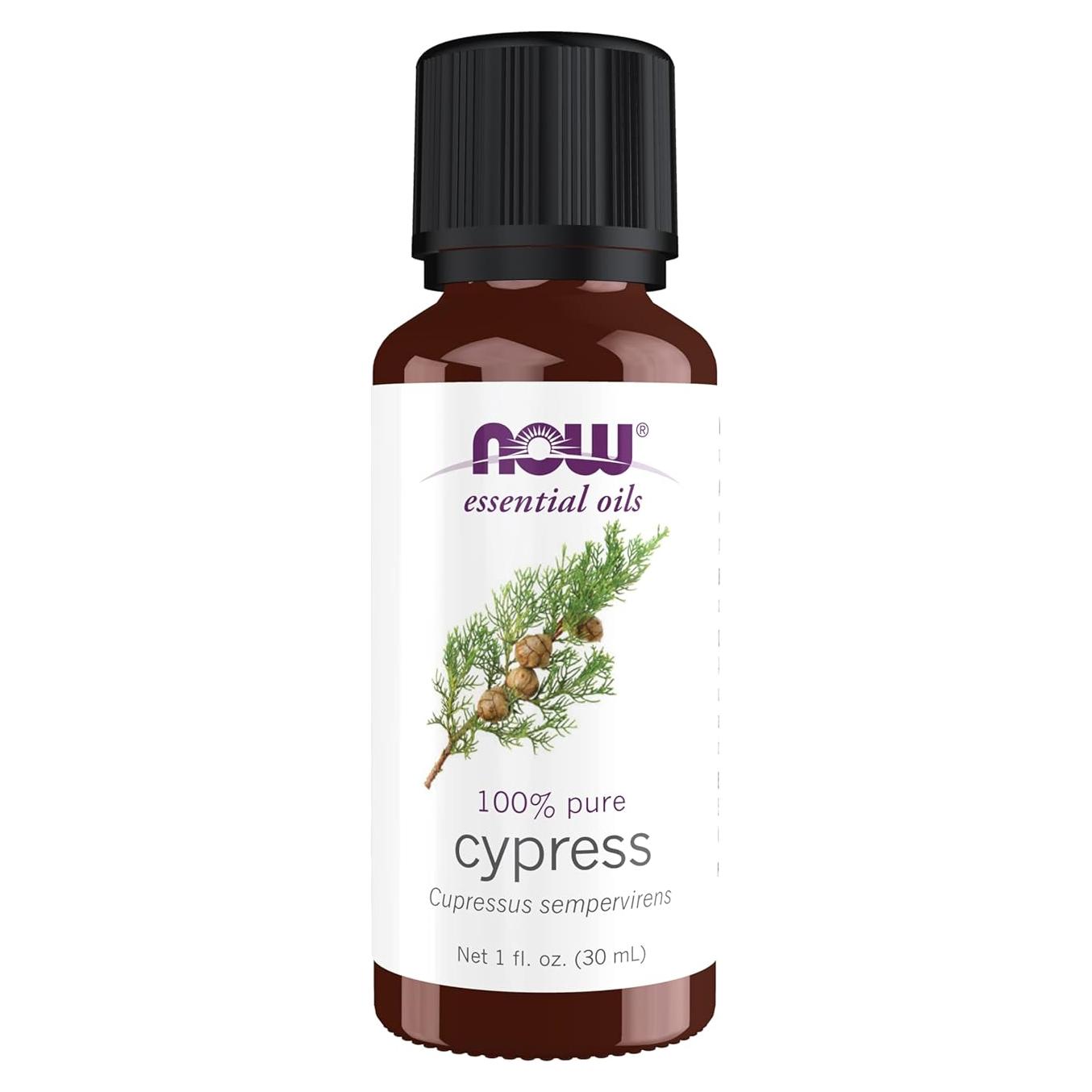Aceite Esencial de Ciprés NOW, 100% Puro, 29.57 ml