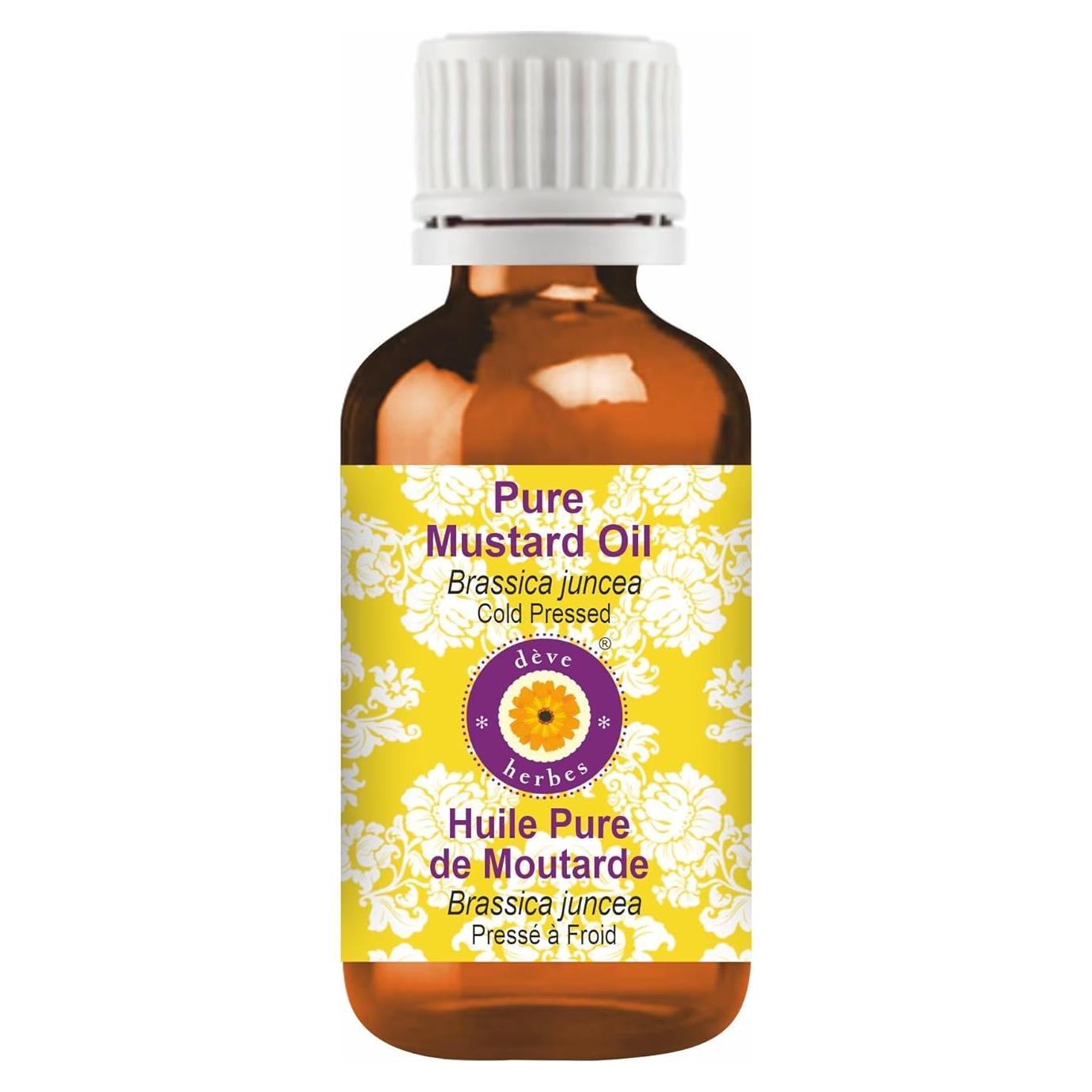 Aceite de Mostaza Deve Herbes 100ml Prensado en Frío Puro Natural