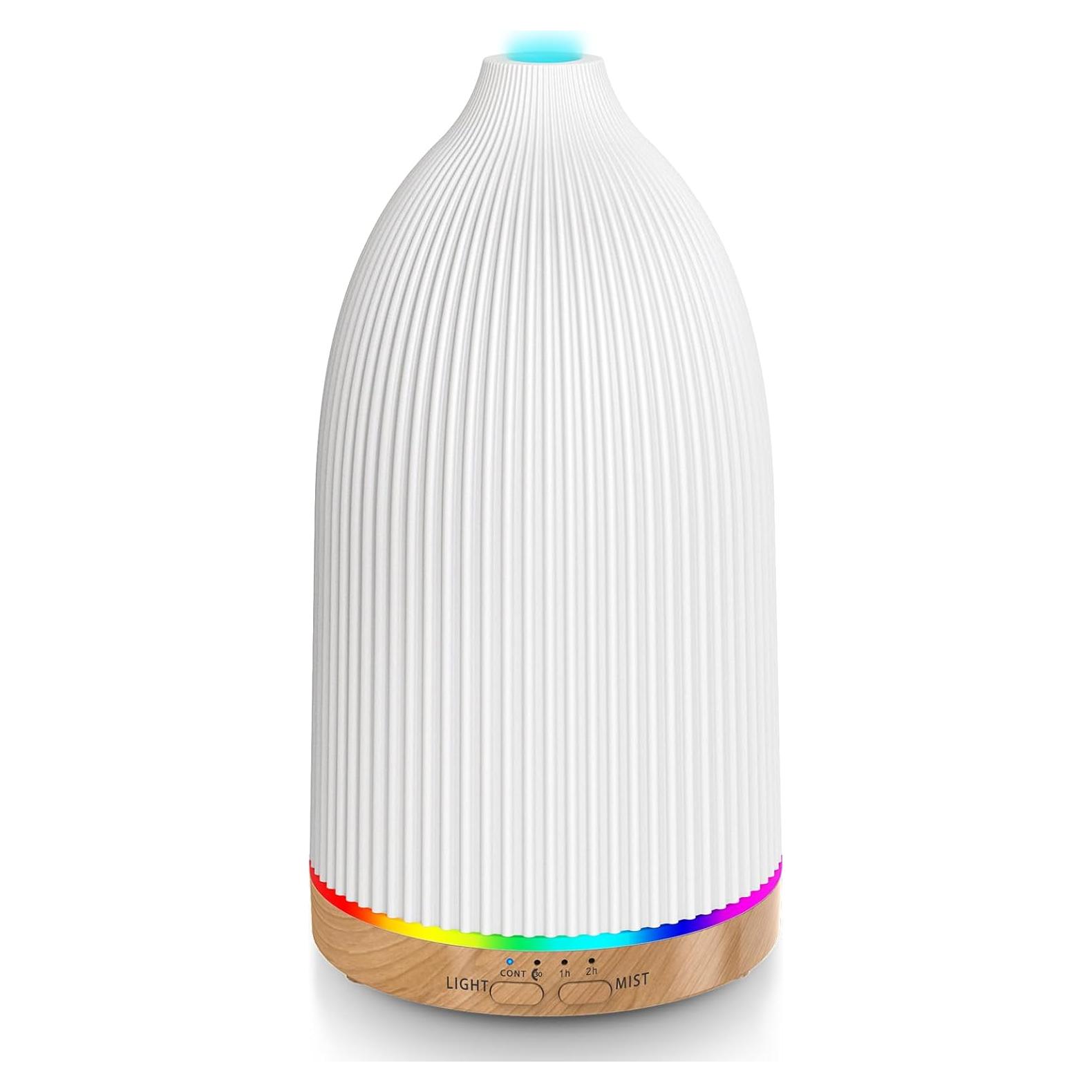 Difusor de Aceite Esencial URPOWER 100ml Ultrasonido LED 7 Colores