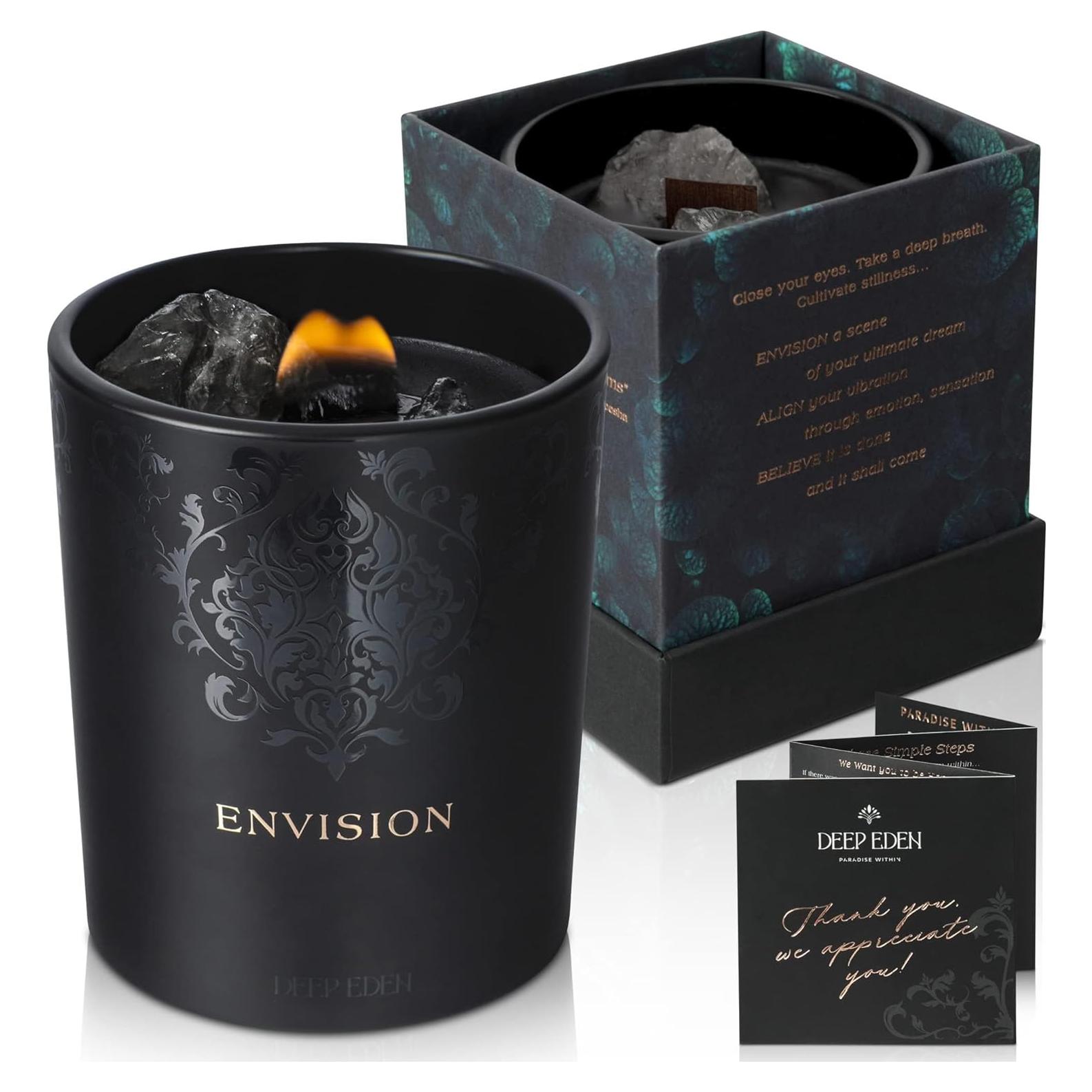 Vela Aromática de Manifestación Deep Eden 210g Orquídea Negra