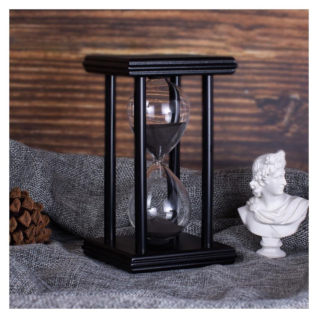 Reloj de Arena 30 Minutos JUNEO HEIM Arena Negra Decorativo