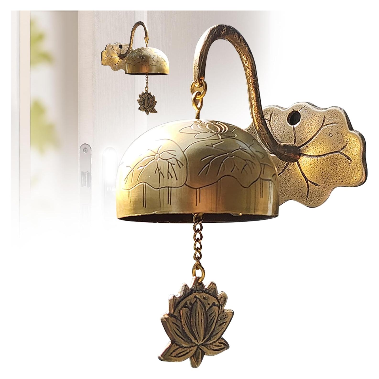 Campana de Latón Sólido Touch Metal Echo - Feng Shui Loto