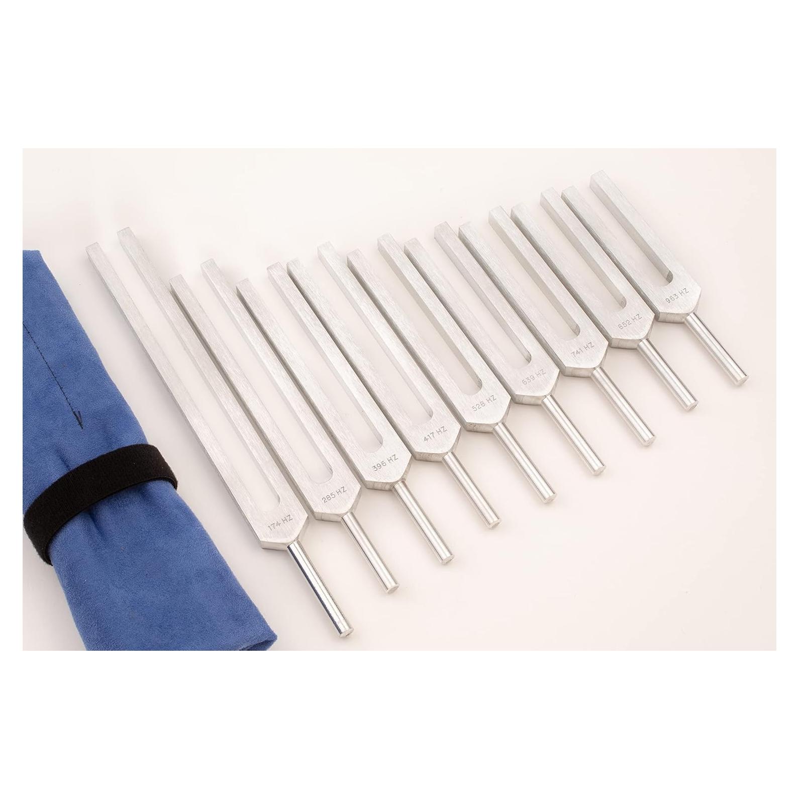 Juego de Tenores Solfeggio 9 Piezas Aluminio para Sanación