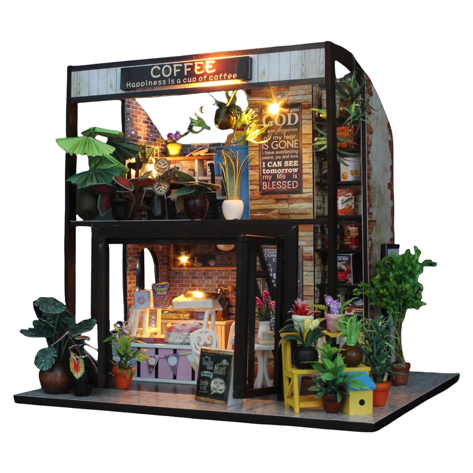 Casa de Muñecas Miniatura Flever DIY con Muebles 20x19x17cm