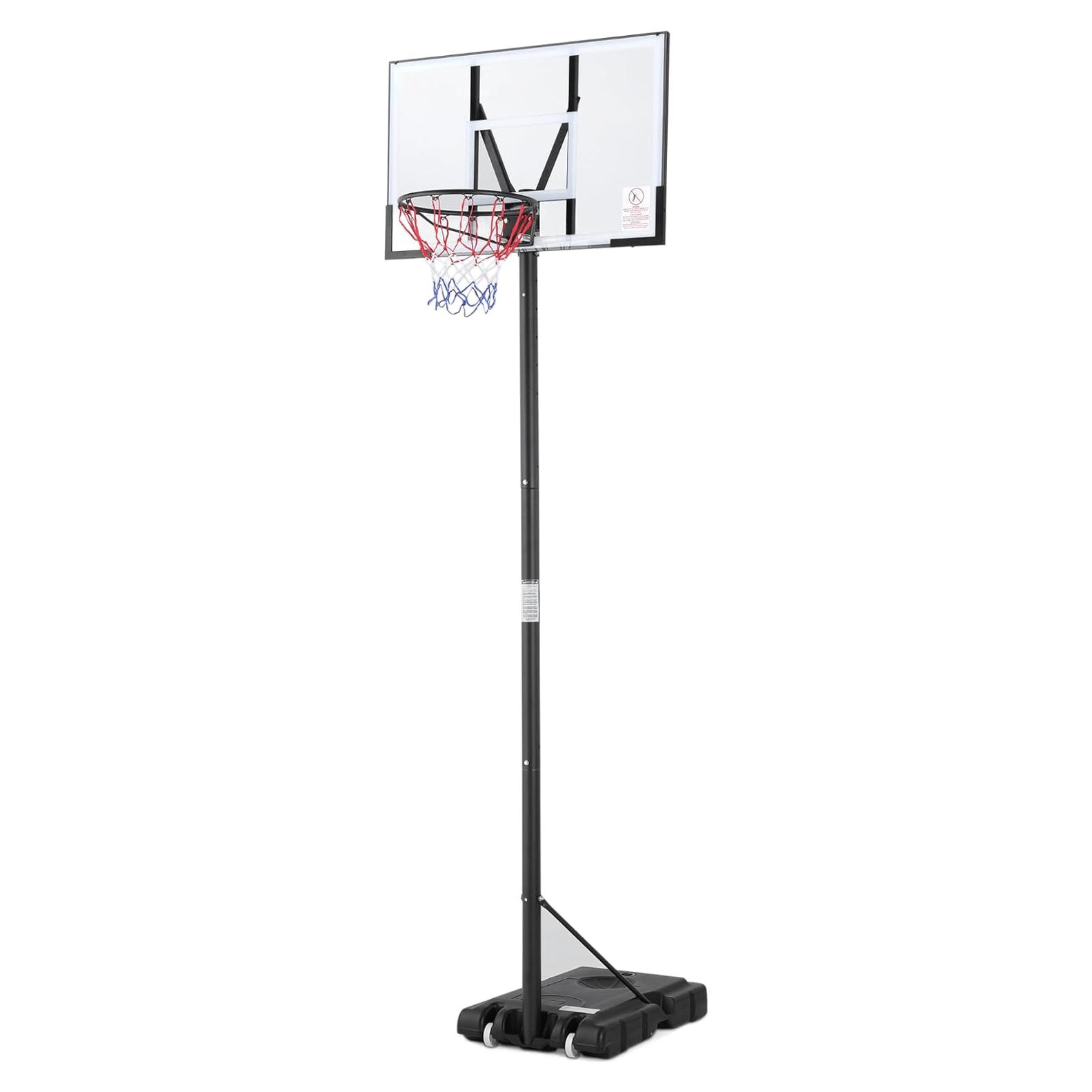 Canasta de Baloncesto Portátil Amazon Basics Ajustable 1.44-3.05m
