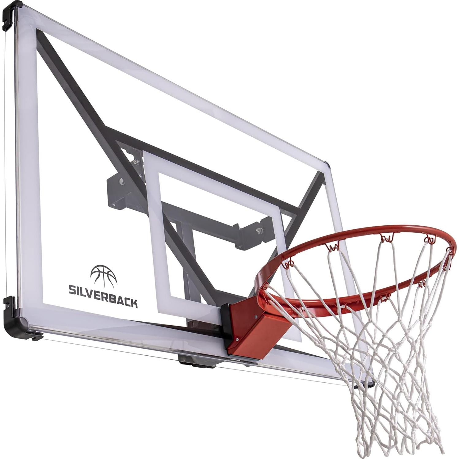 Aro de Baloncesto Silverback NXT 54" Montaje en Pared + Balón Spalding