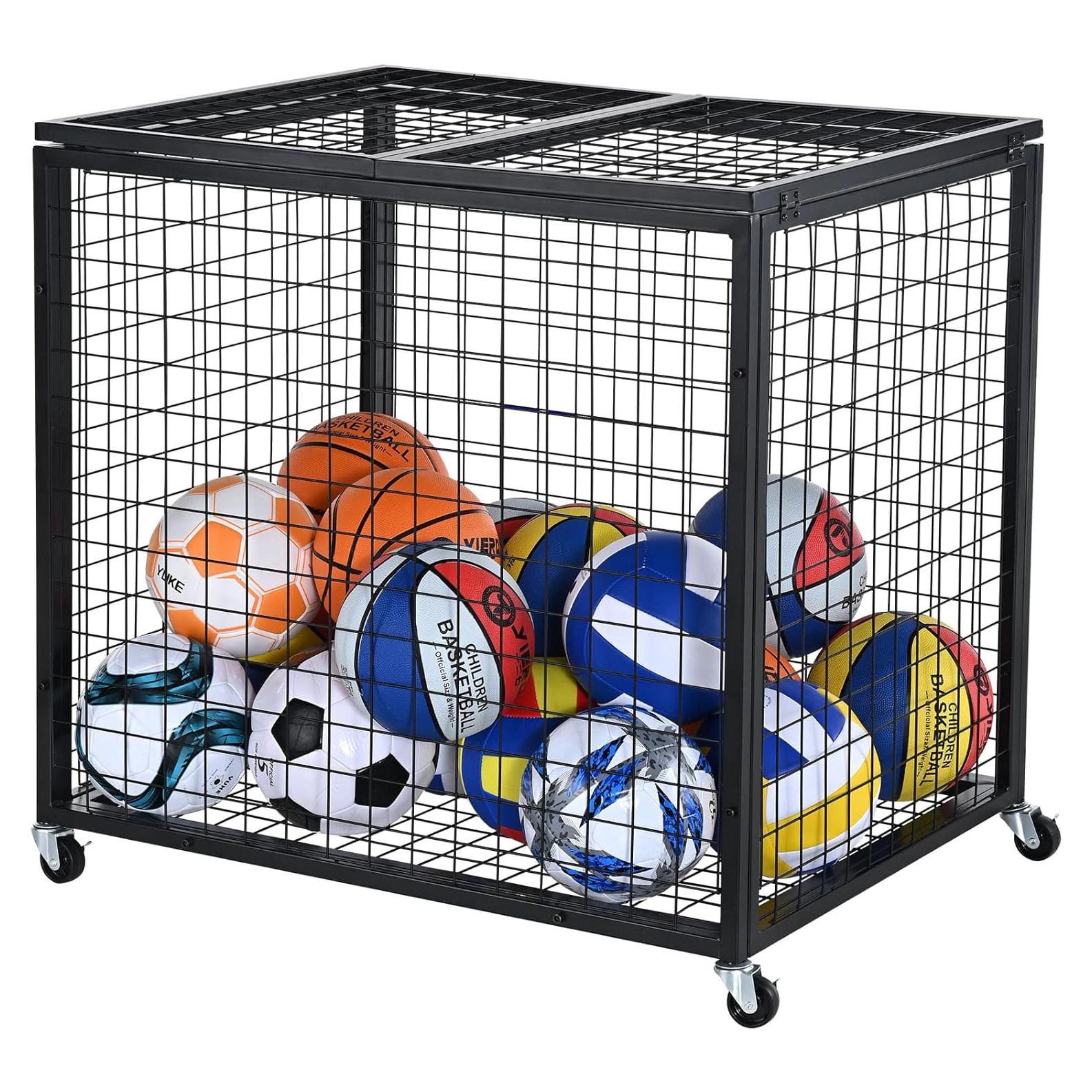 Carro de Almacenamiento VEVOR para Pelotas Deportivas 85x67cm